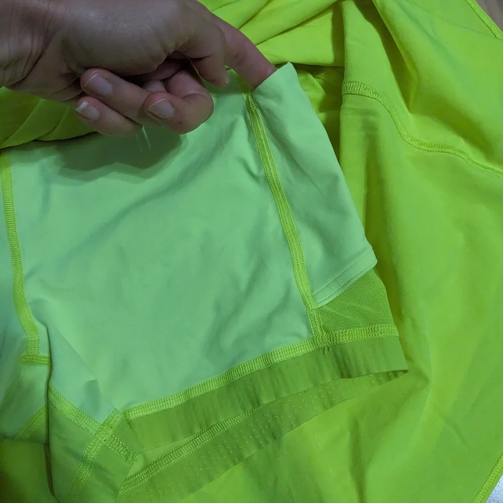 EUC! Lululemon Court Rival Skirt In Bright Yellow Size 10 - Picture 10 of 16